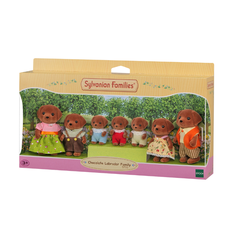 Sylvanian Families Chocolate Labrador Family / ซิลวาเนียน แฟมิลี่ ครอบครัวช็อคโกแลตลาบราดอร์