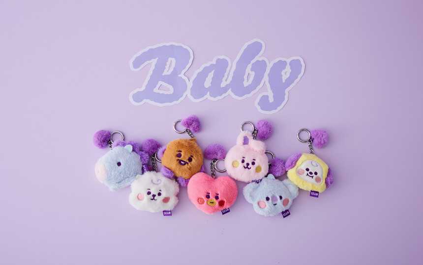 [BT21]  Flat Fur Keyring