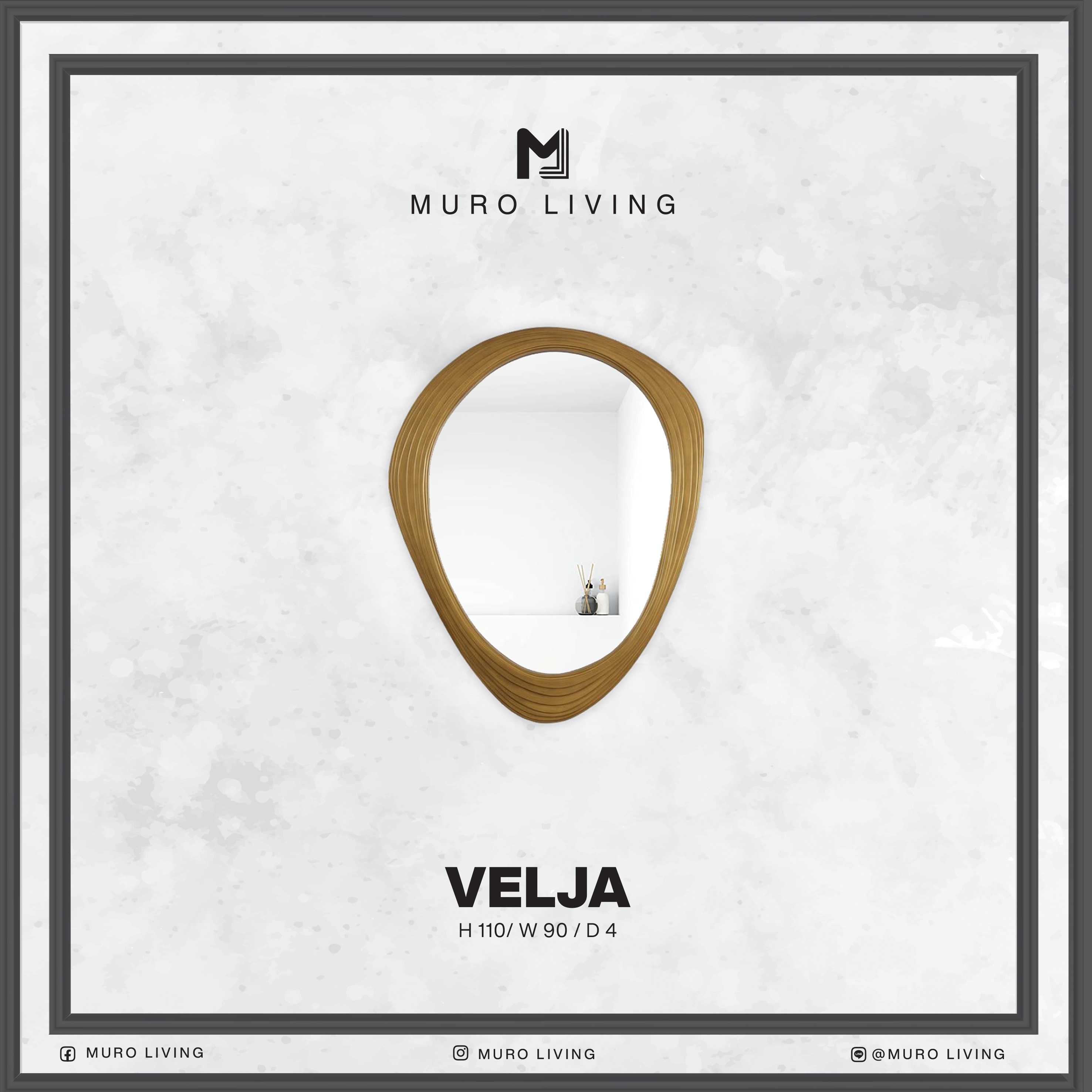 กระจกตกแต่งผนังดีไซน์ Muro Living รุ่น VELJA