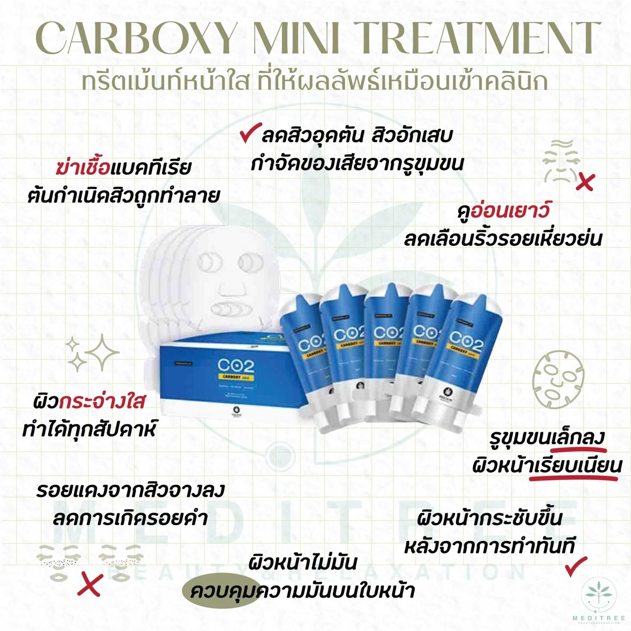 RIBESKIN - CO2 carboxy mini treatment (  1 Set x 5 times) เติมoxygenให้ผิว
