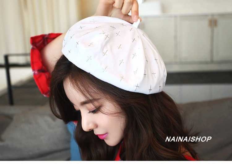 หมวกเปเร่ห์สีชมพู แฟชั่นเกาหลีน่ารักๆ