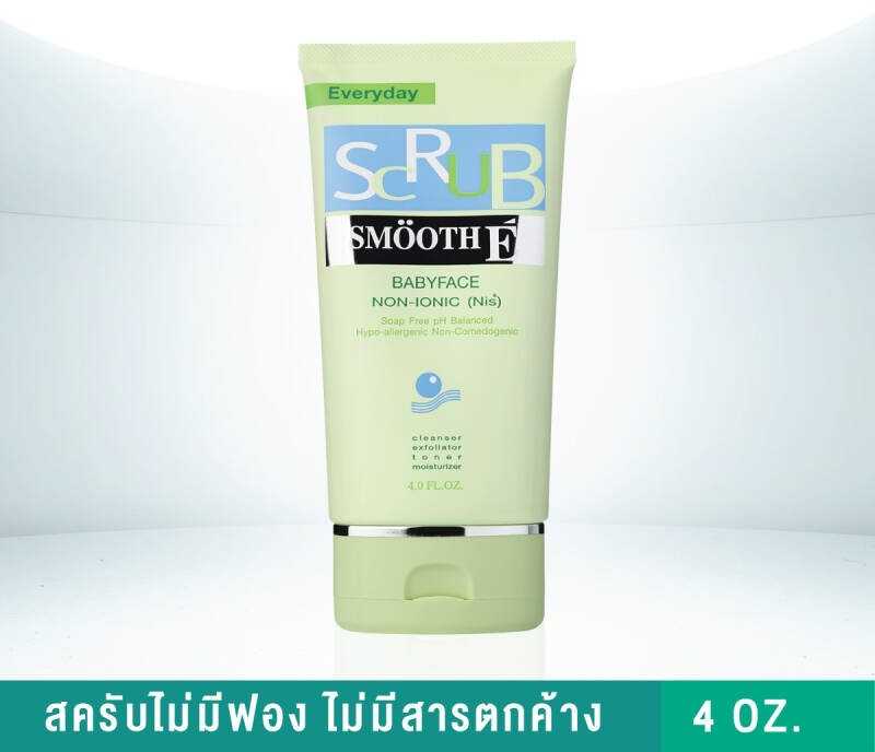 Smooth E Babyface Scrub สครับ ล้างหน้า ไม่มีฟอง  4 ออนซ์ สมูทอี-A