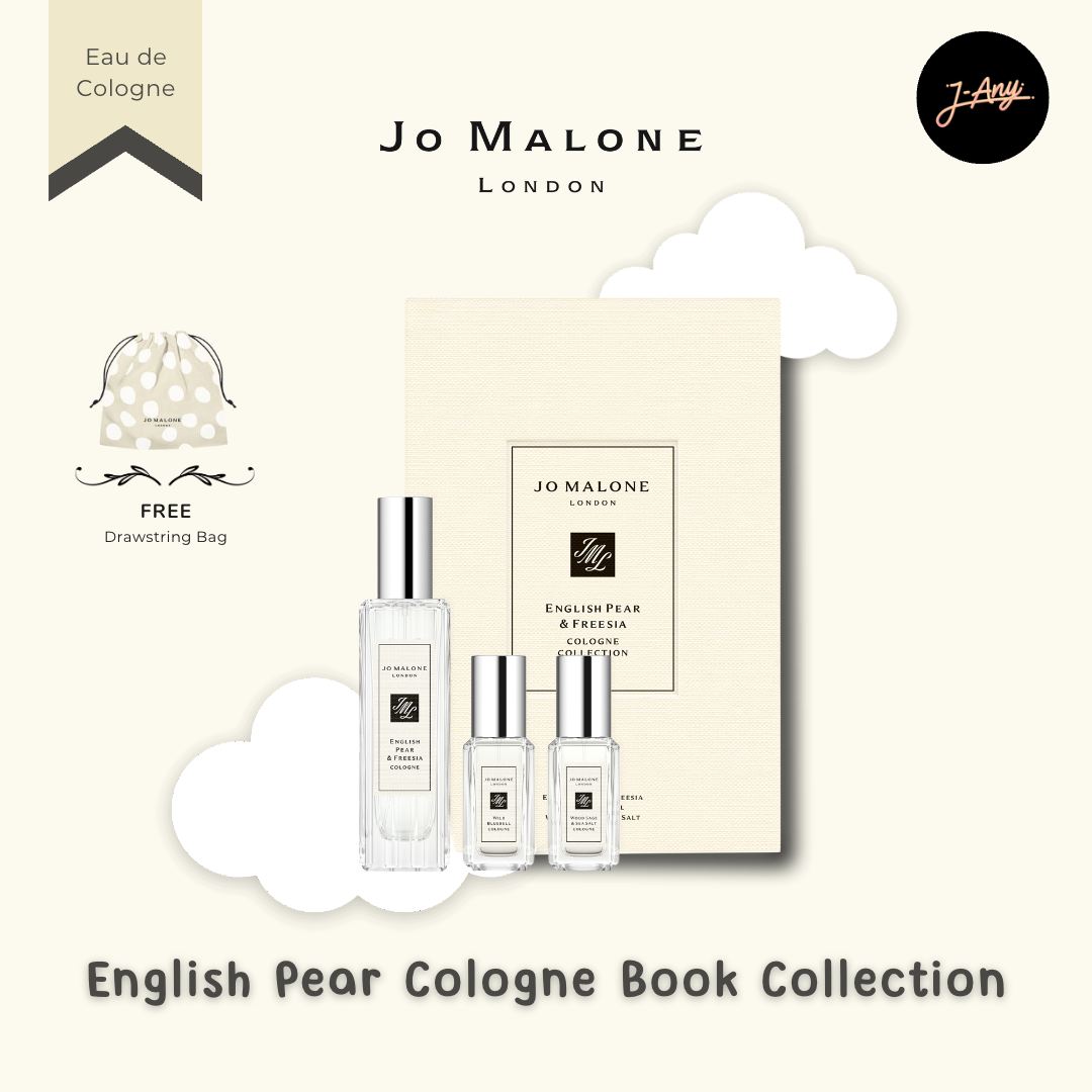 ⭐️ Jo Malone London 🌈 English Pear Cologne Book Collection 30ml + 9ml+9ml
