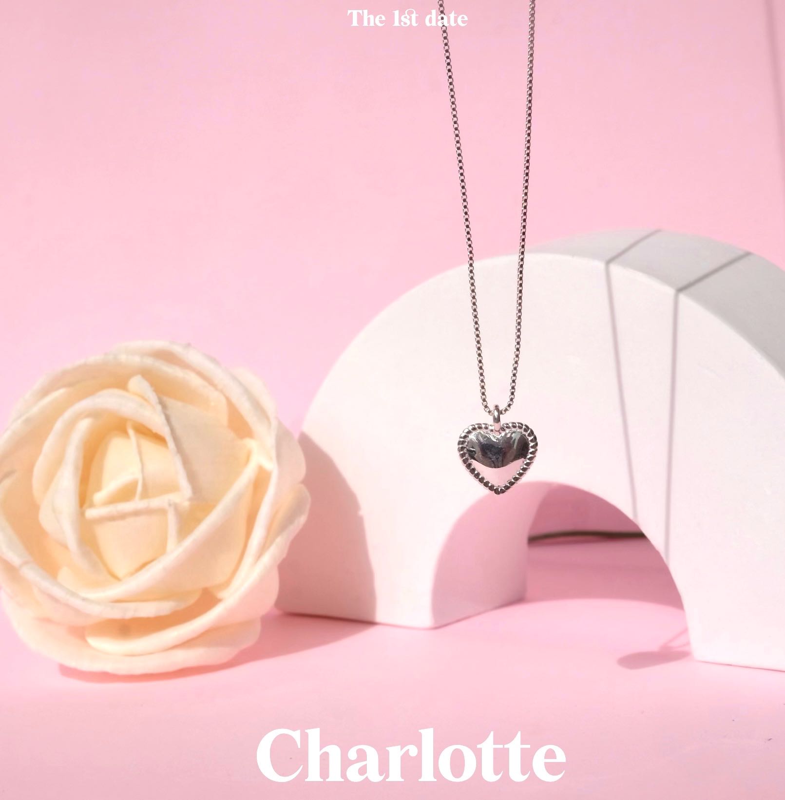 สร้อยคอรุ่นCharlotte-ส่งฟรี(s925)