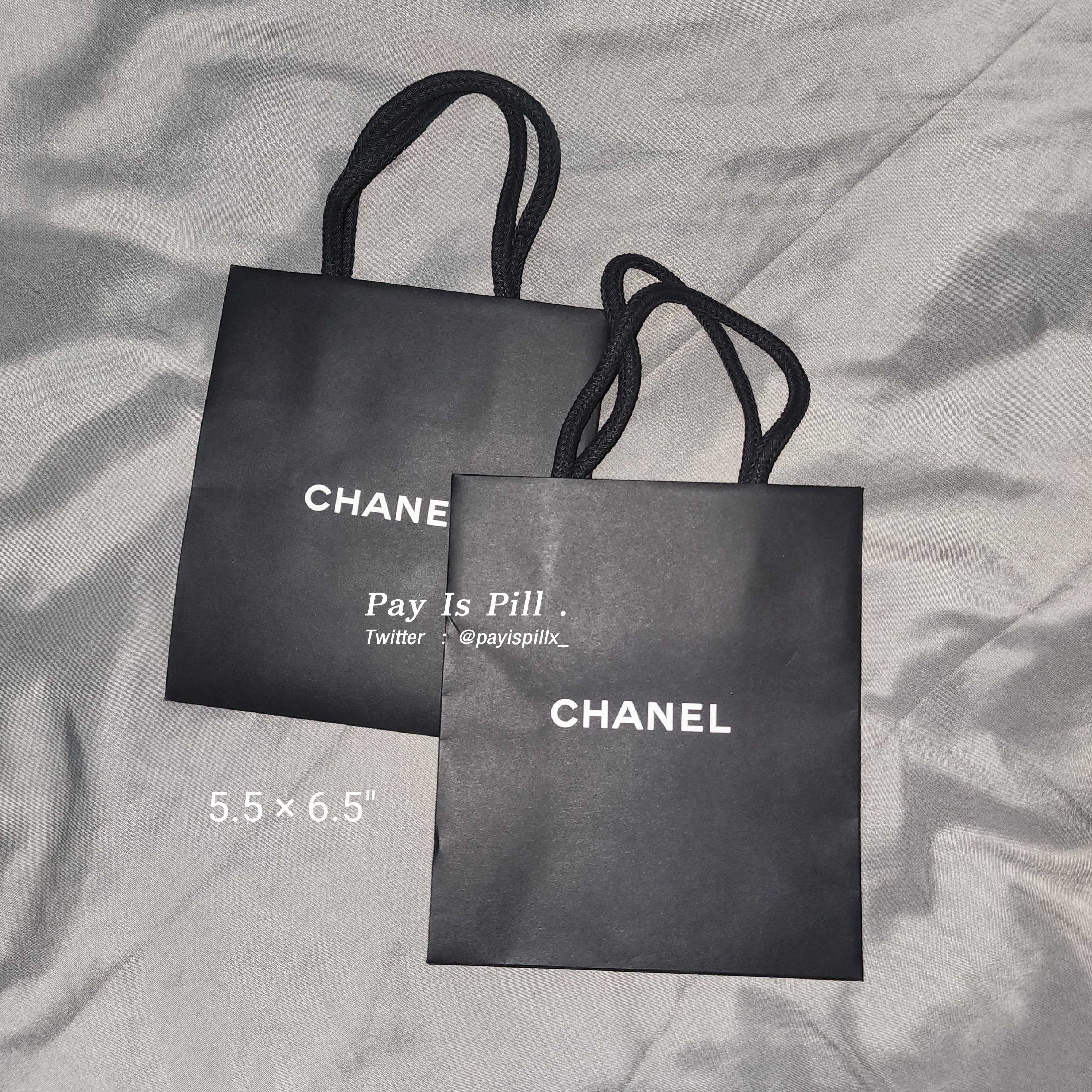 ถุงกระดาษ Chanel ไซส์ 5.5 × 6.5 นิ้ว