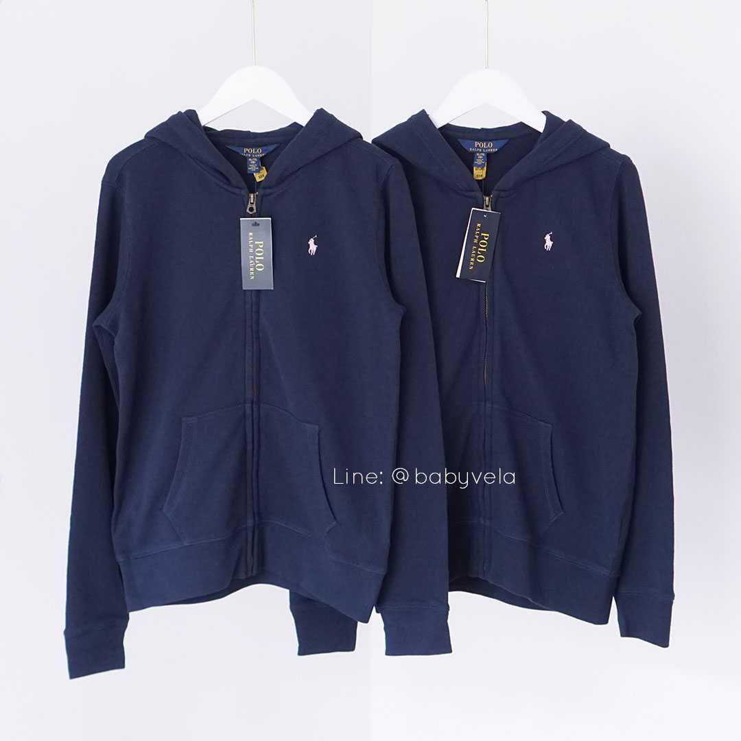 Girls French Terry Hoodie (Refined Navy)