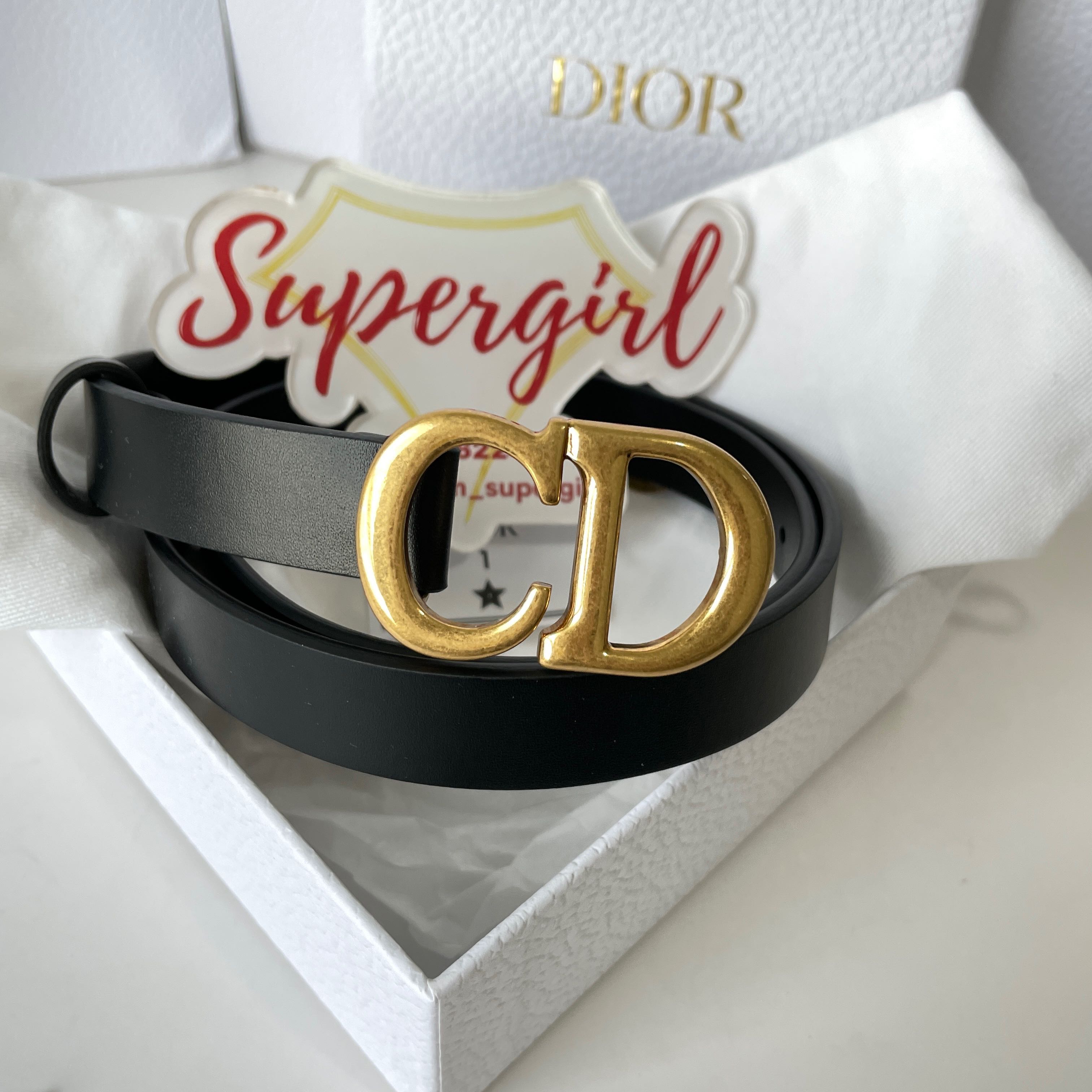 Very like new! Dior saddle belt size 70