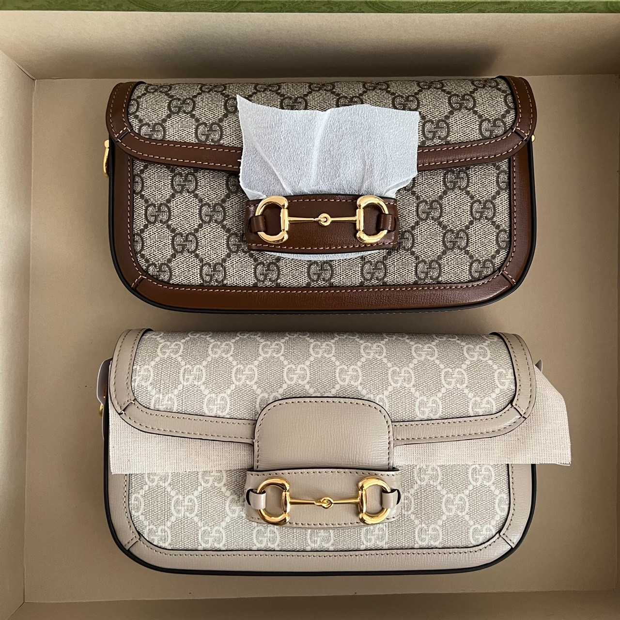     📌(ทักเชทก่อนสั่งซื้อ)  New Gucci Horsebit 1955 shoulder bag