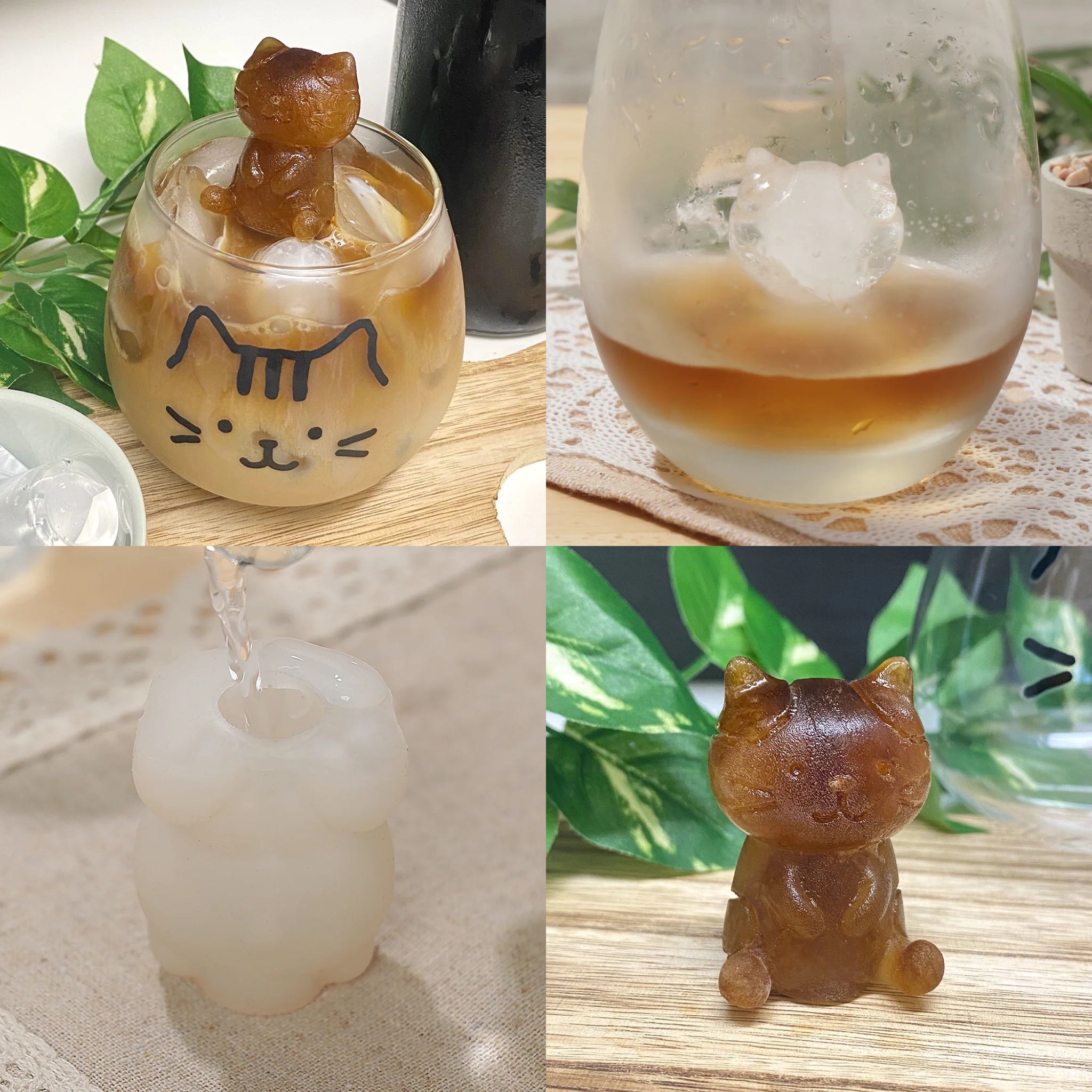 พิมพ์ซิลิโคนรูปทรงแมวนั่ง Sitting silicone tray