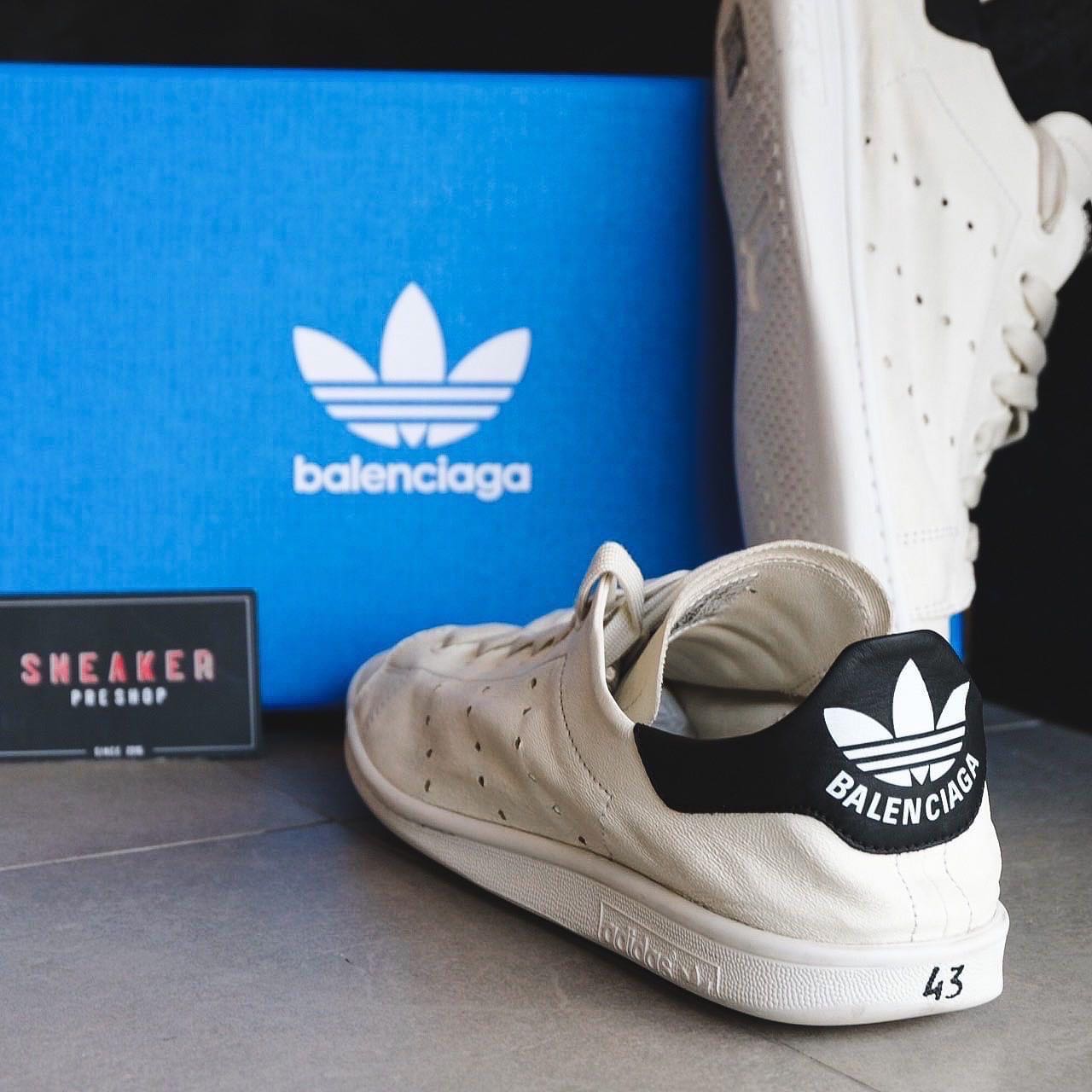 Balenciaga x Adidas Stan Smith White Black LINE SHOPPING