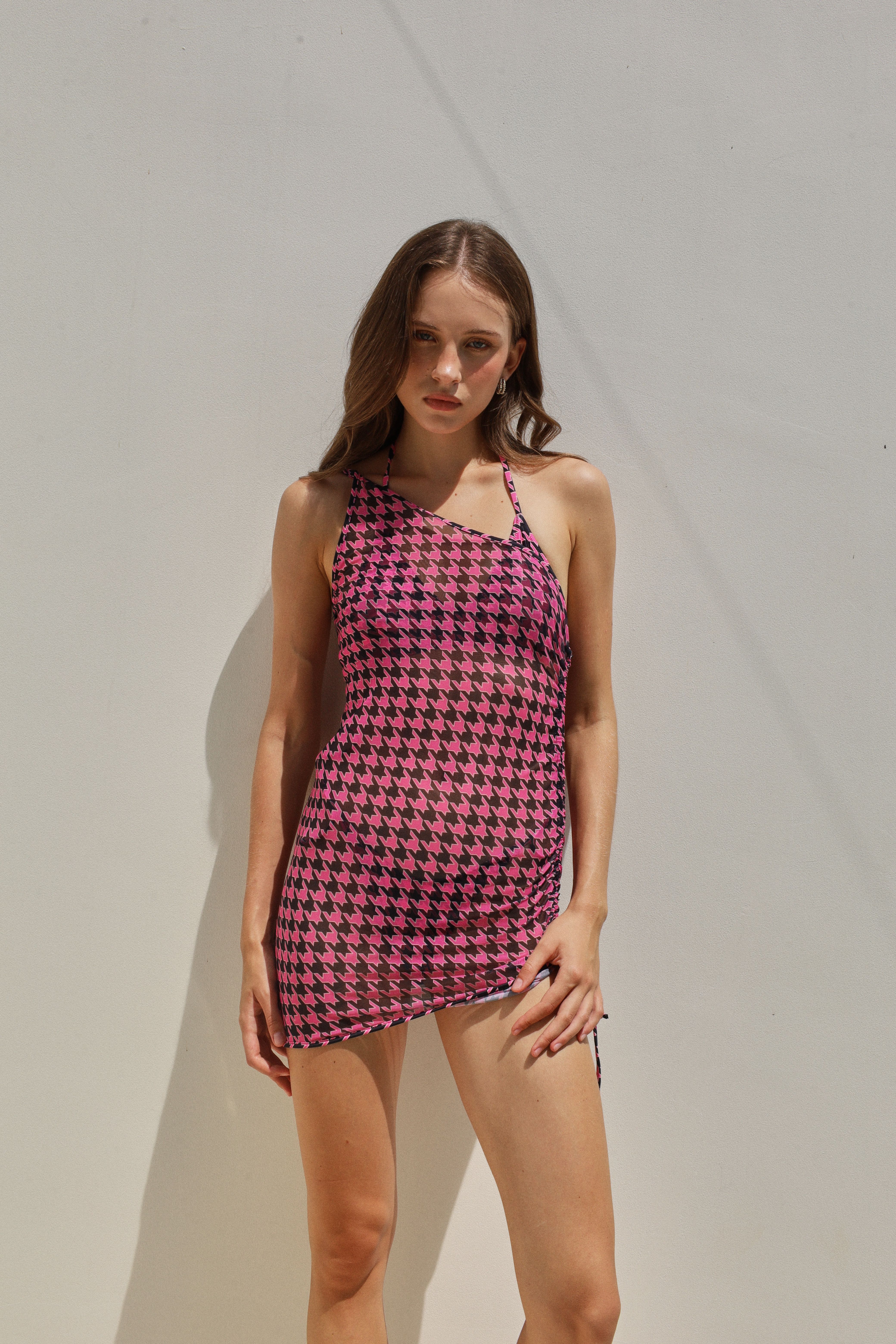 BP Houndstooth Cover-up Dress
