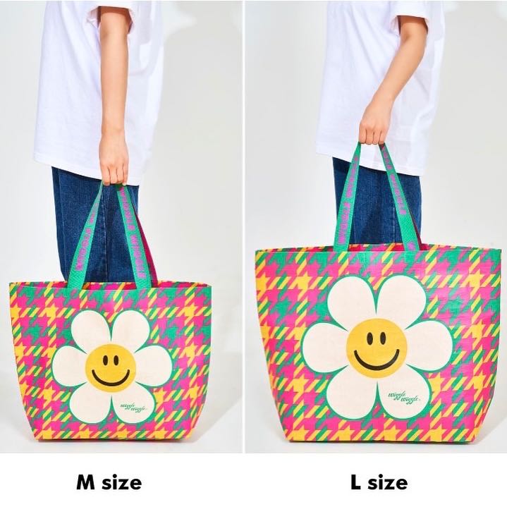 Wiggle Wiggle reused bag ดอกไม้ (พร้อมส่ง)