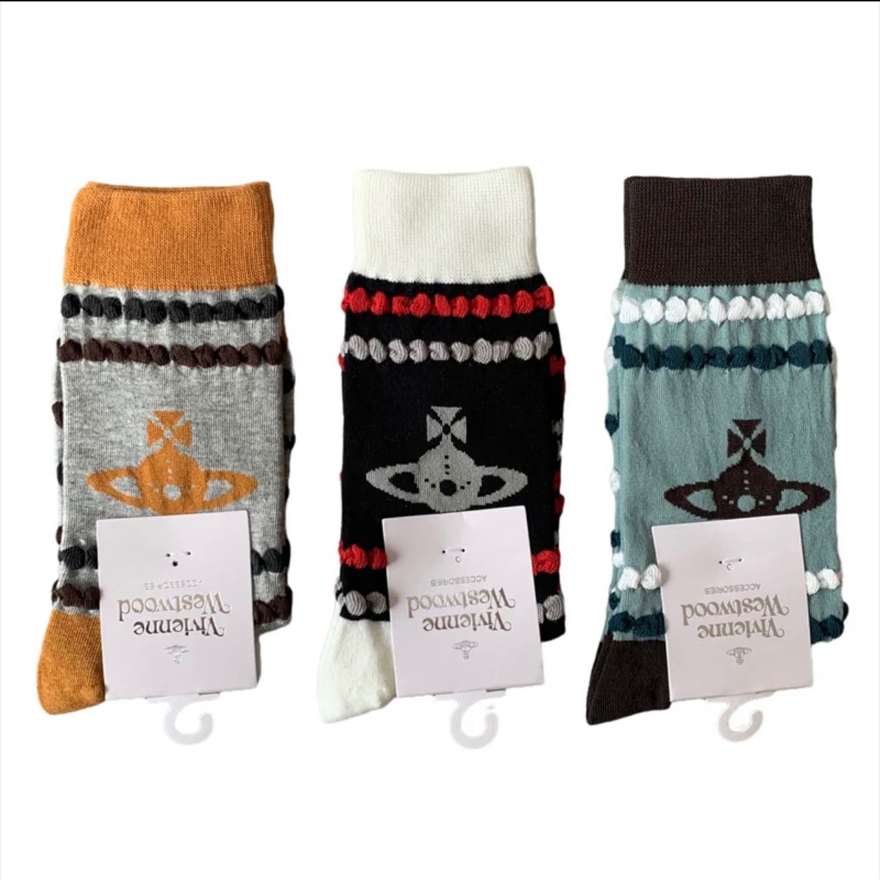 [PreOrder] Vivienne Westwood - ถุงเท้าข้อยาว #3