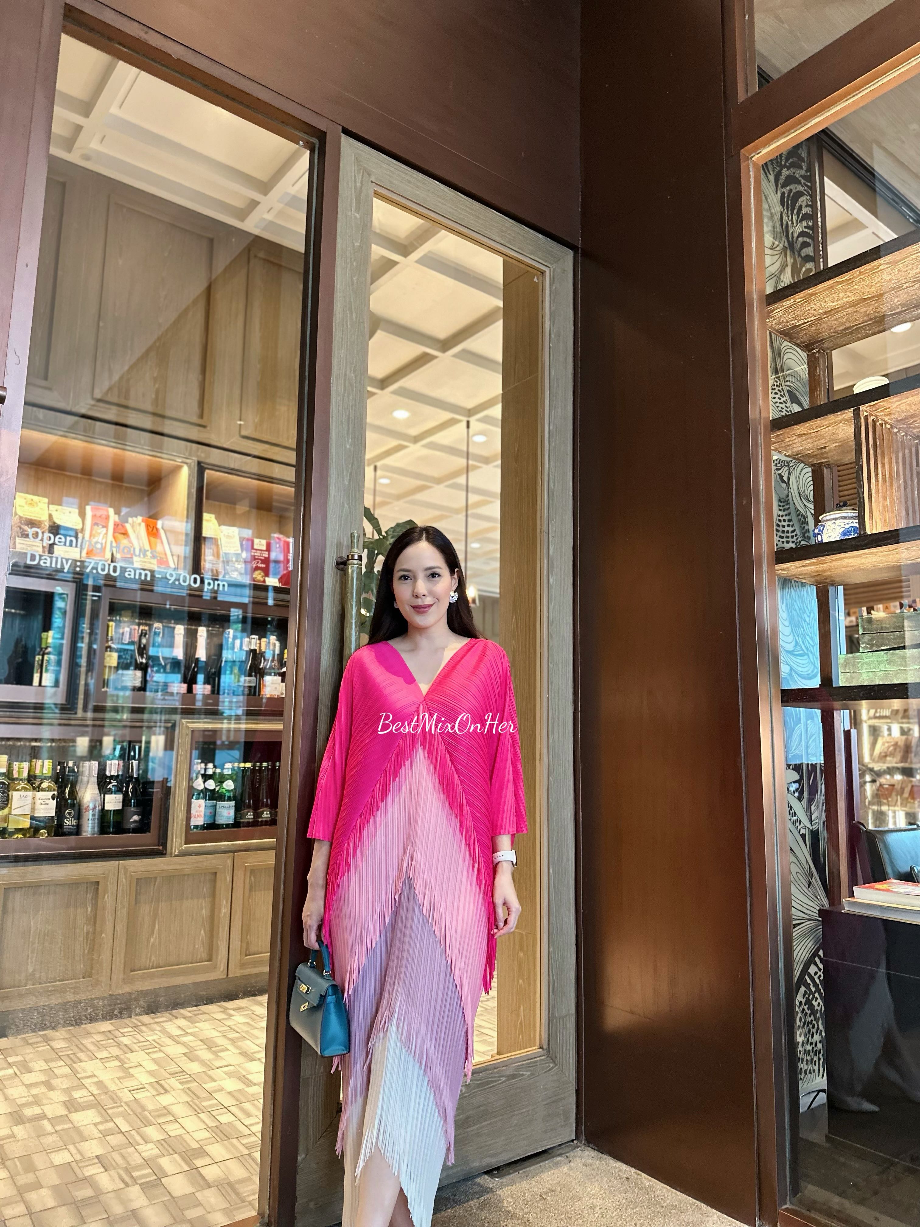  Diana pleated Dress 💕 pink color 