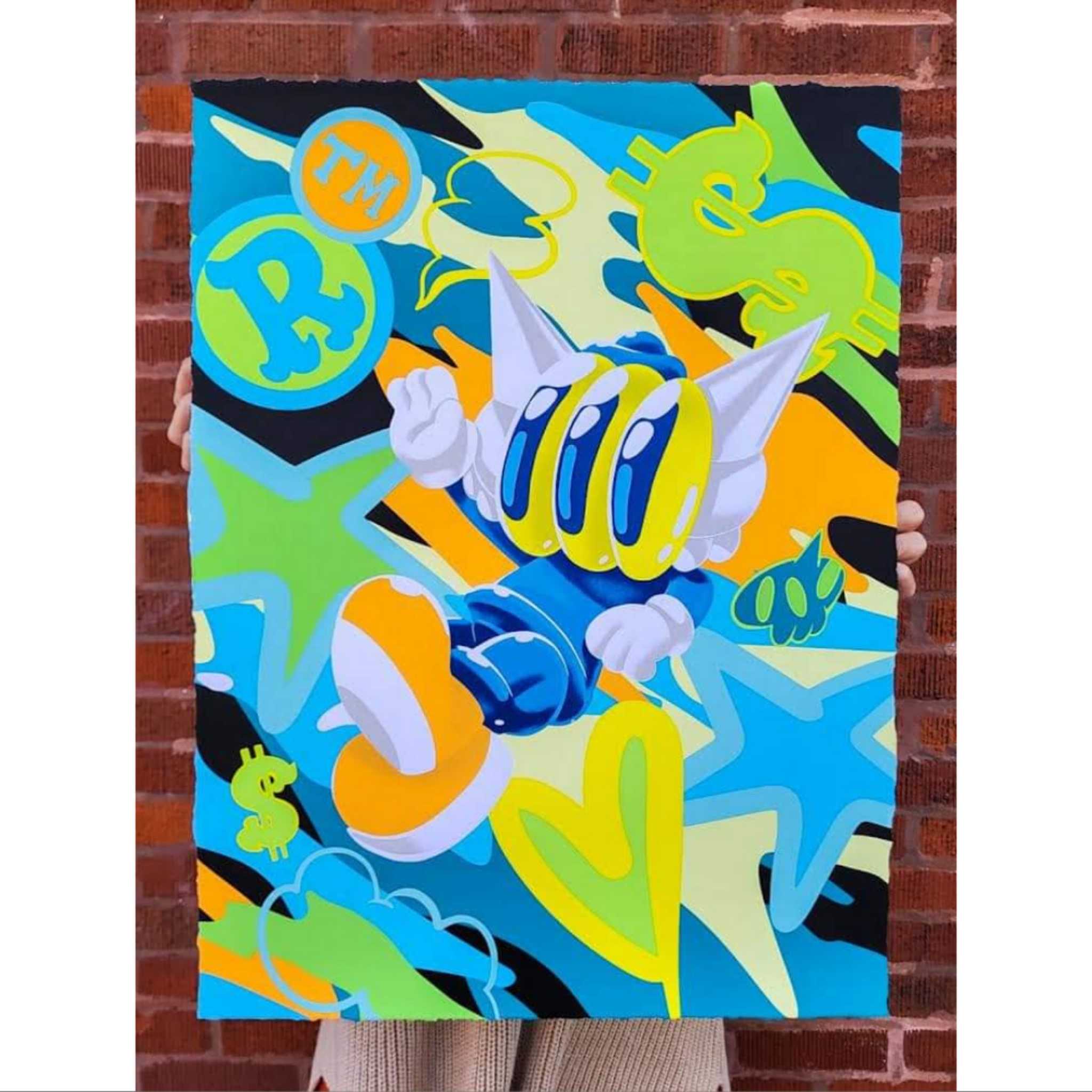 Benzilla Floating art print
