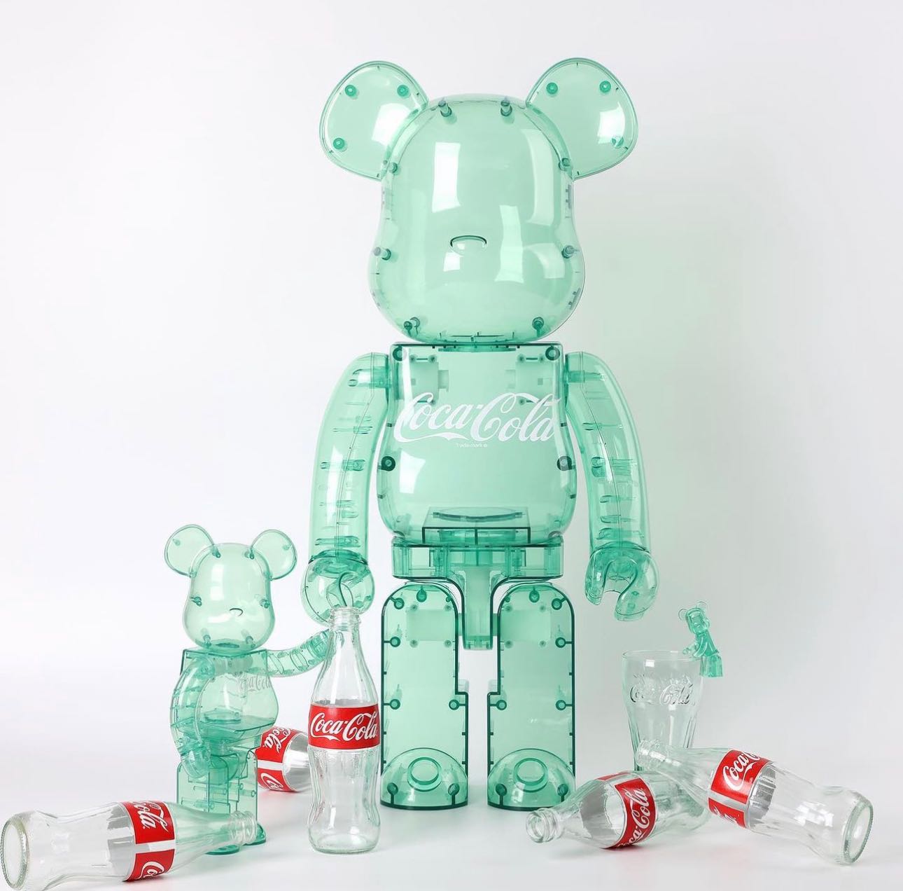 Be@rbrick Atmos Coca Cola georgia Green 100%+400%