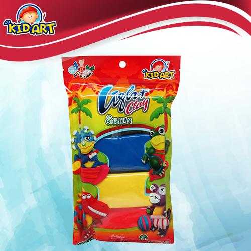 ดินเบา ไร้สาร 5 สี มาตรฐาน มอก. Kid Art คิดอาร์ท ปั้นดินเบา ขนาด 100g. คละสี ดินปั้น US.Station