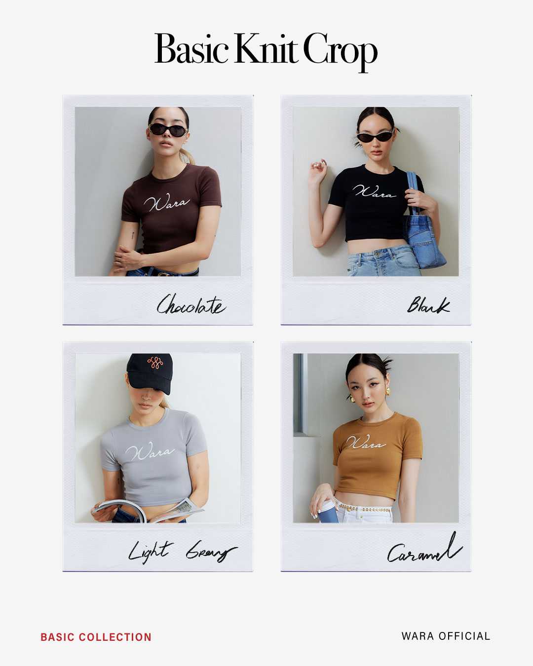 Basic knit crop - B06