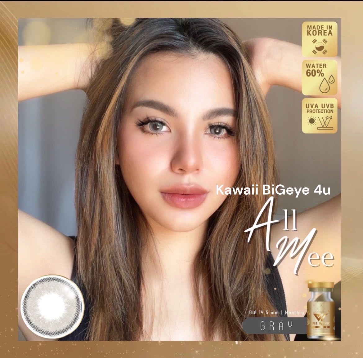 💛มีสายตาสั้น💛Wewink60% เลนส์เลดี้ปราง All Me gray