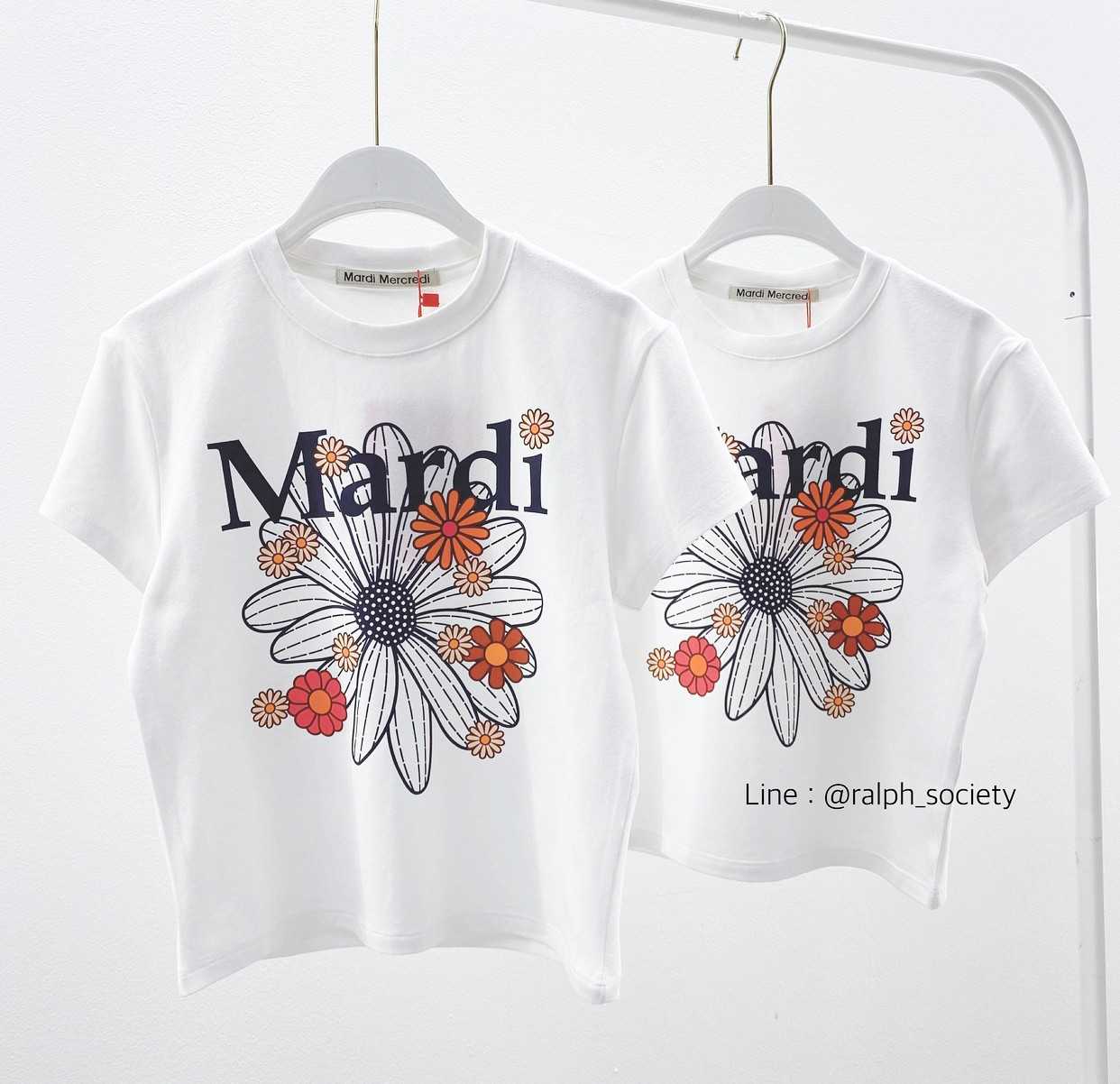 Mardi Cropped Flower T-shirt
