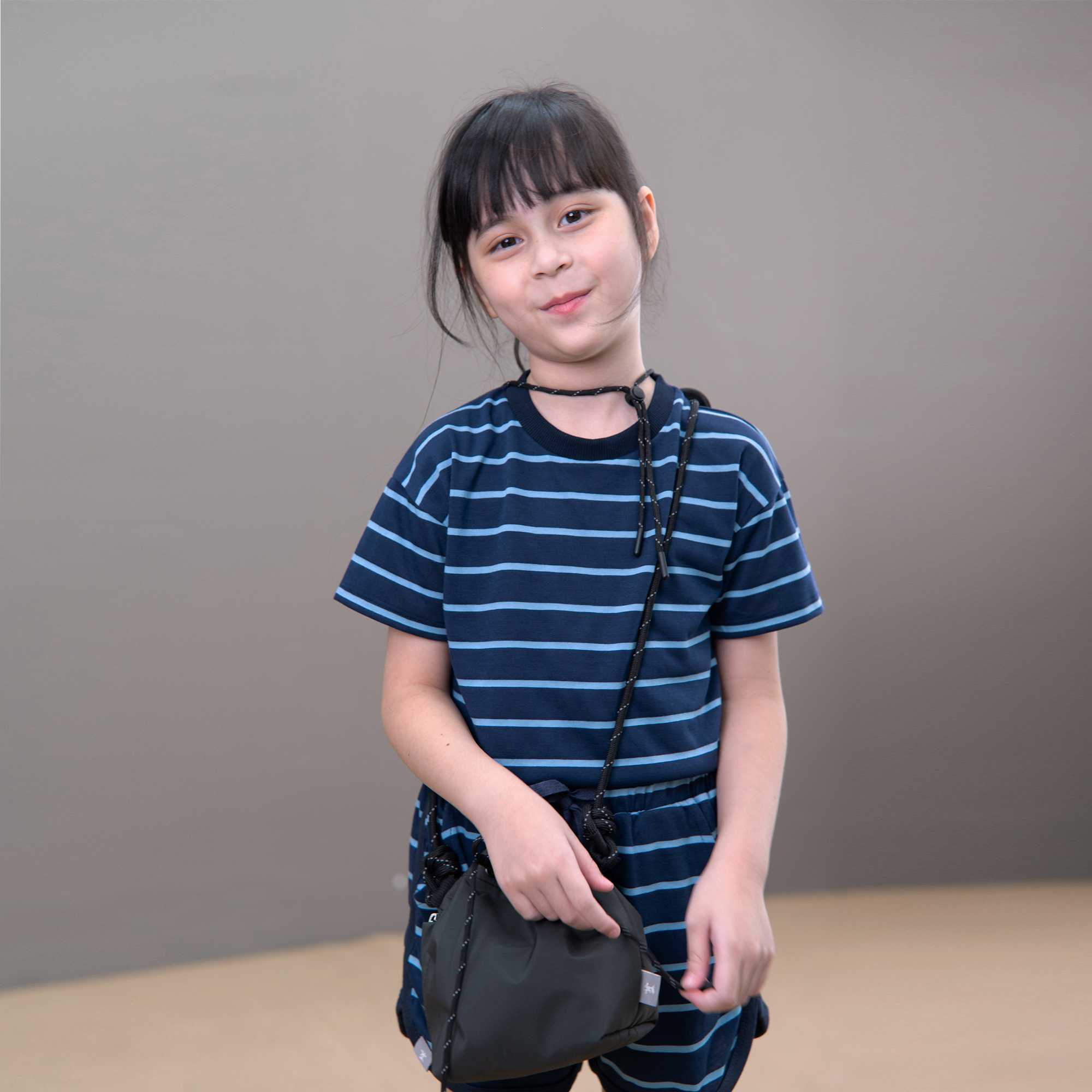 QueenCows Kids ชุดเซ็ต Brett Striped Jersey (Navy)