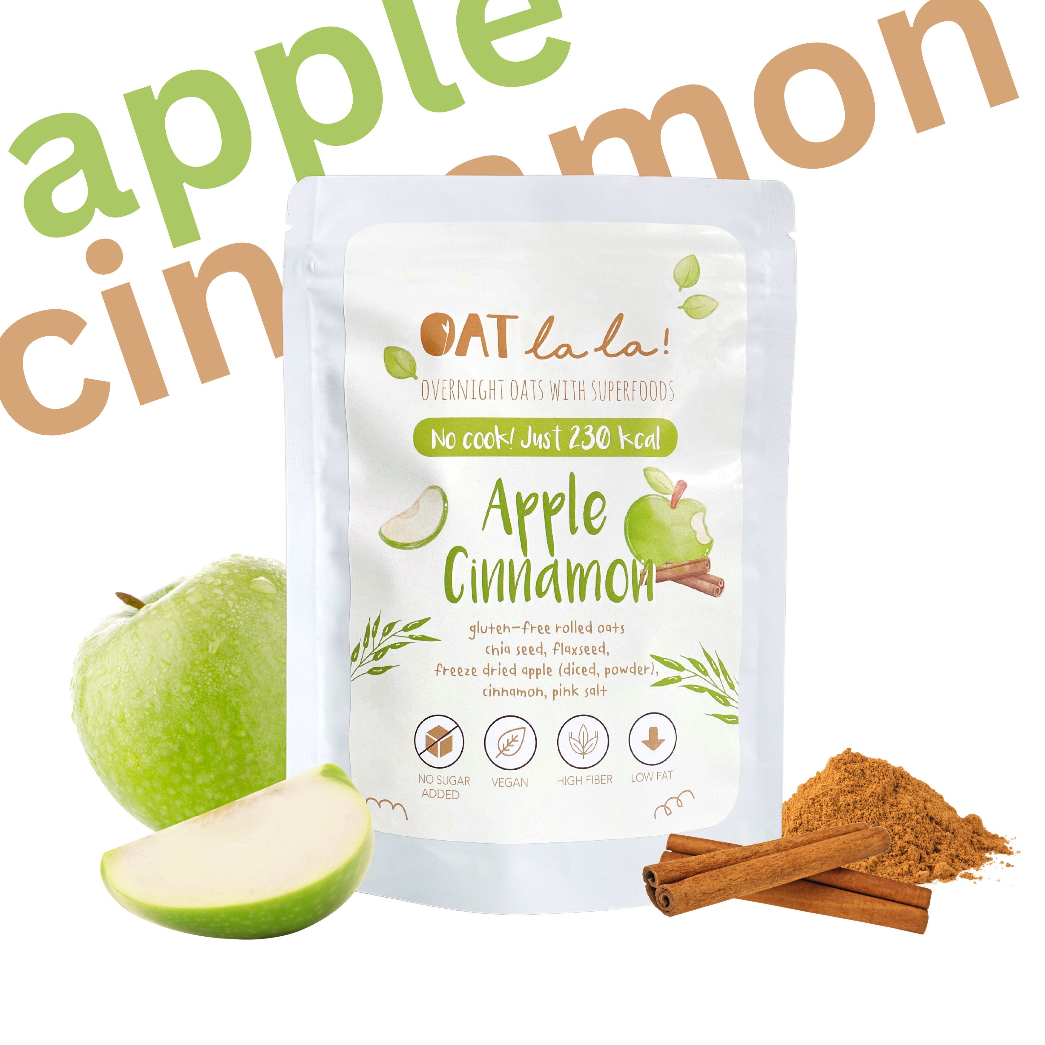 Apple Cinnamon - Overnight Oats mixed with Superfoods (Limited Time Only!)