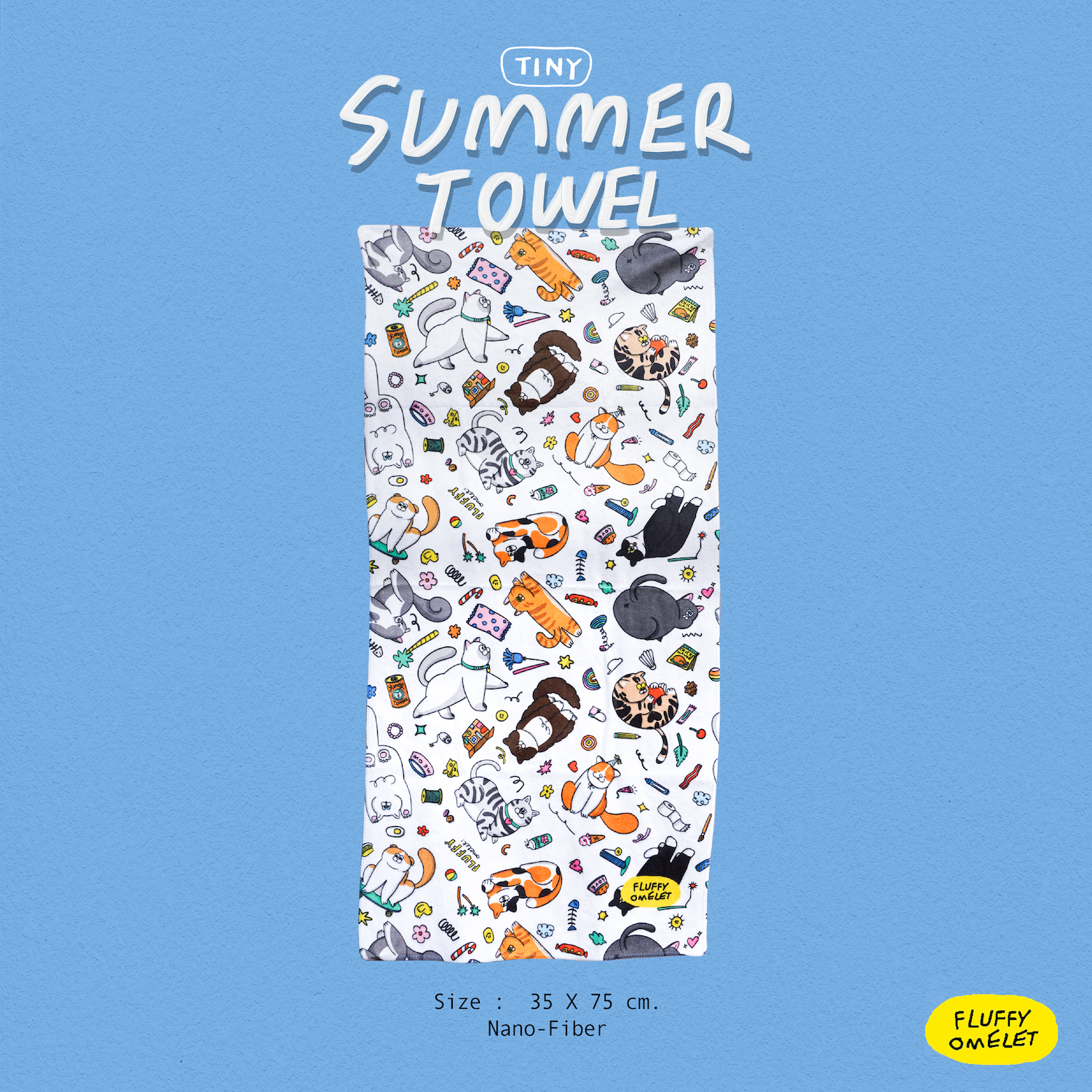 MEOW GANG TINY SUMMER TOWEL