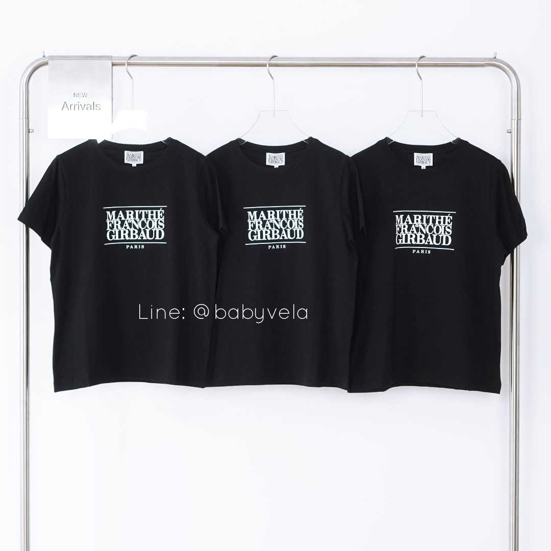 Marithe W Classic Logo Tee (Black)