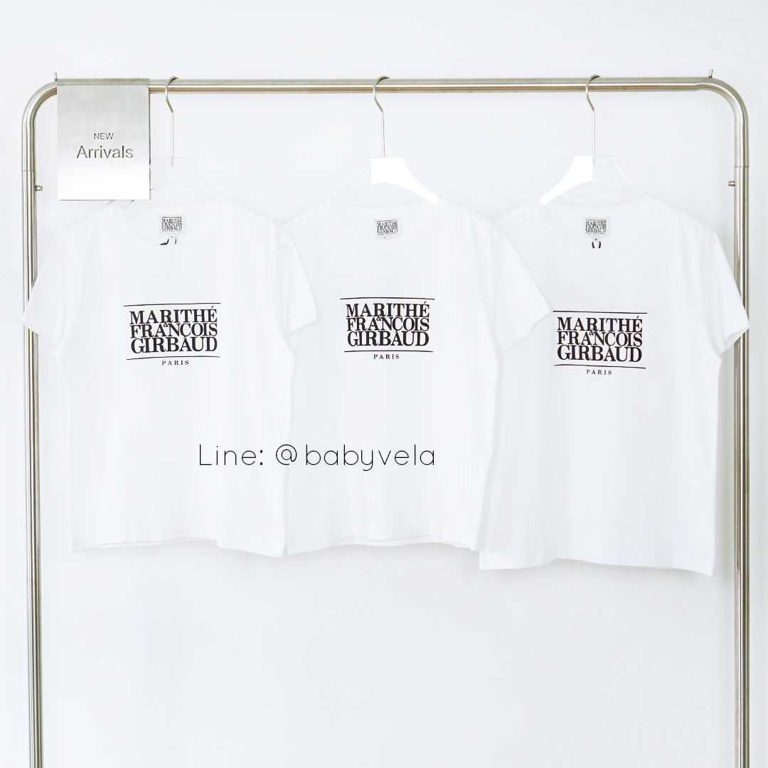 Marithe W Classic Logo Tee (White)