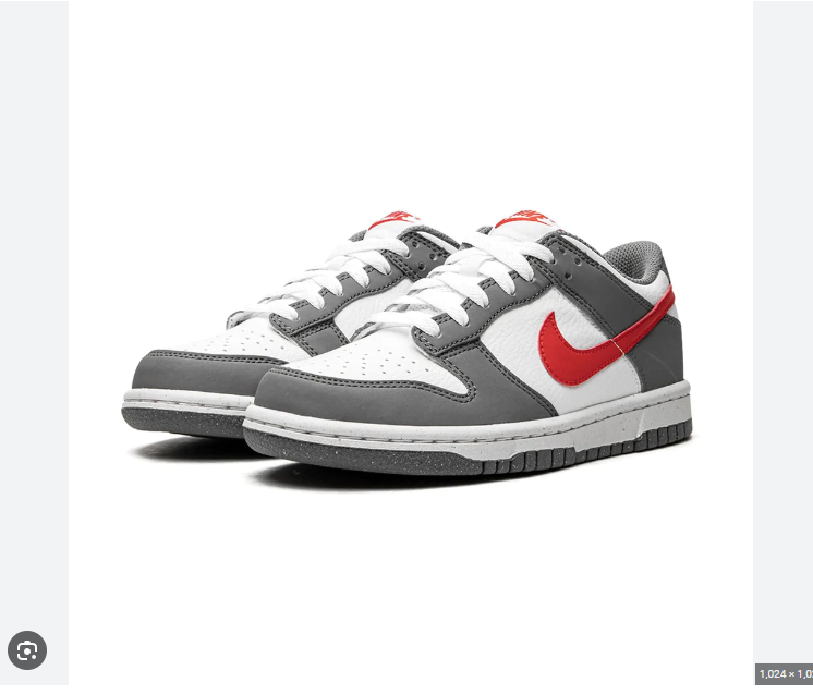 Nike Dunk Low Next Nature Smoke Grey Light Crimson (GS)