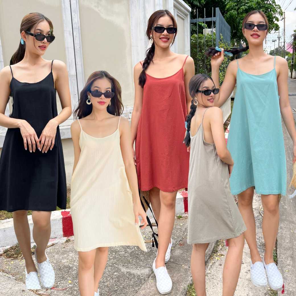 Singlet Dress เดรสสายเดี่ยวผ้าฝ้าย5สี