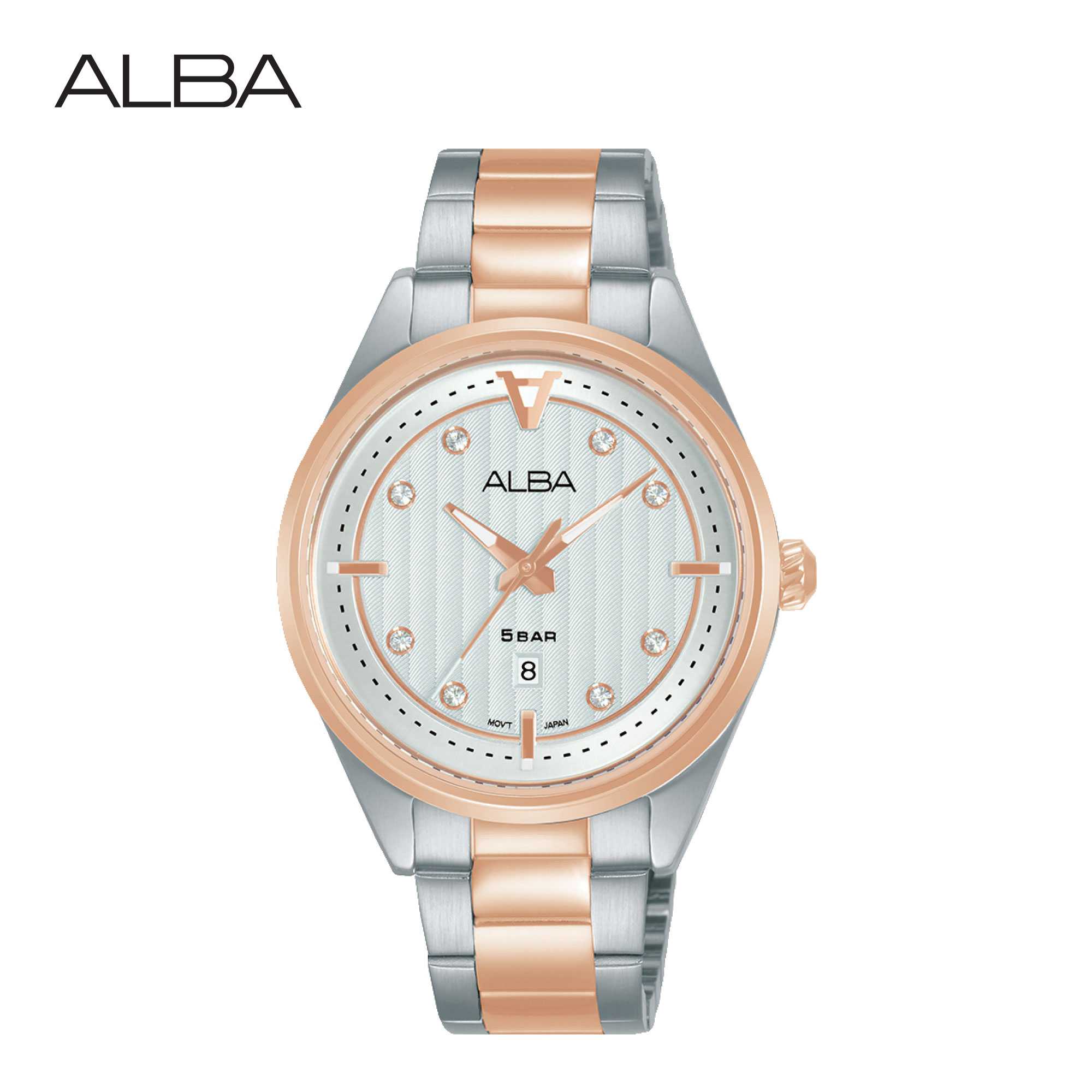 ALBA นาฬิกาข้อมือผู้หญิง Signa Quartz รุ่น AH7AX4X ขนาด 34 mm.