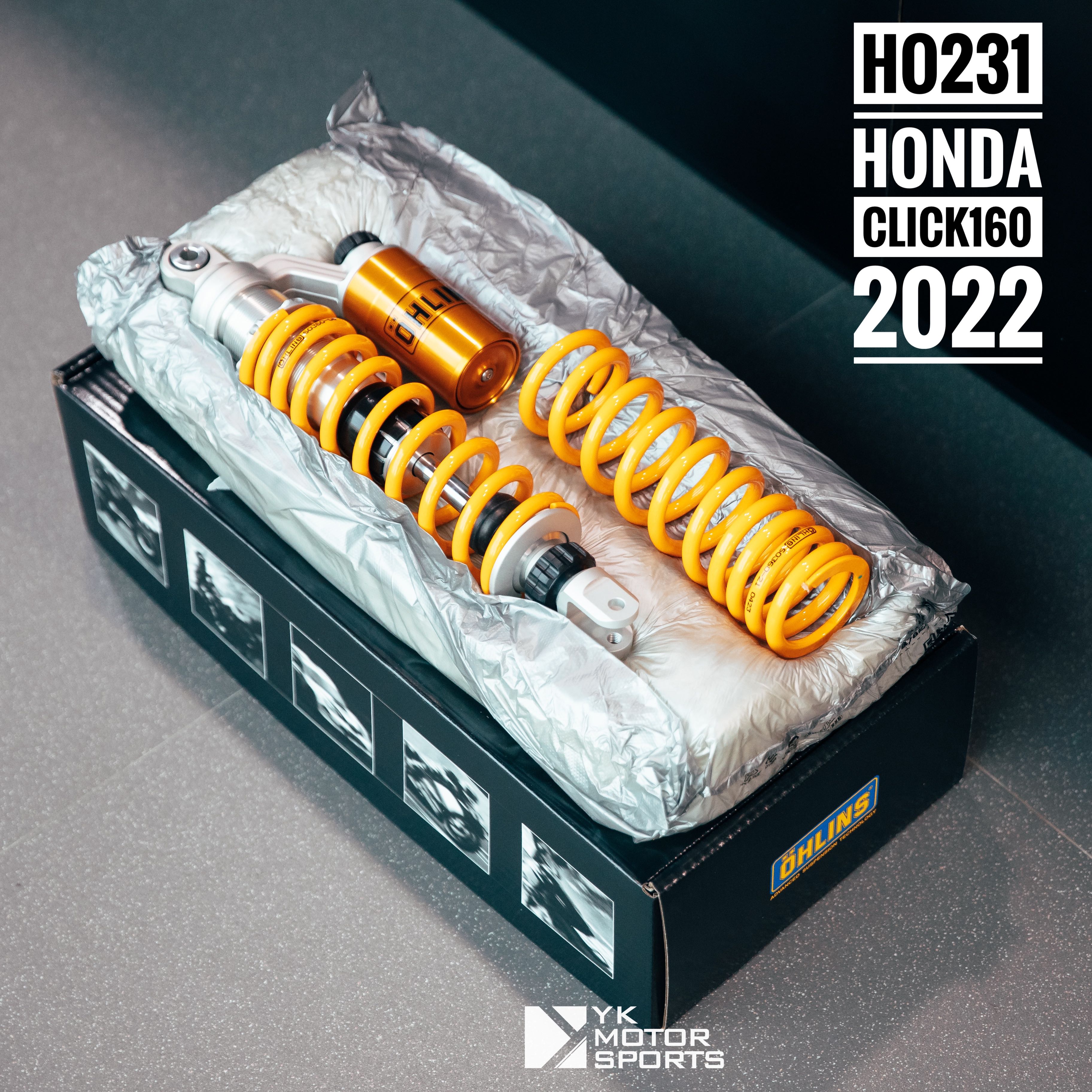 โช๊คohlinsรุ่น Honda Click160 2022 #HO231