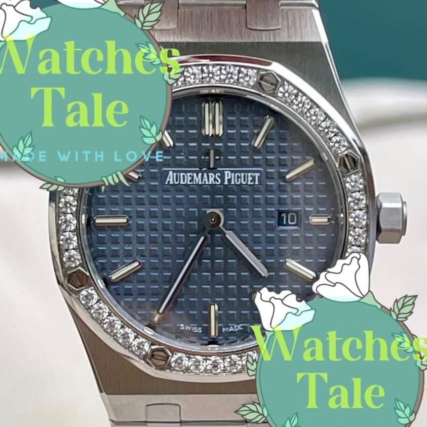 Audemars Piguet AP Ladies Royal Oak Blue Dial 33mm. Quartz 8F