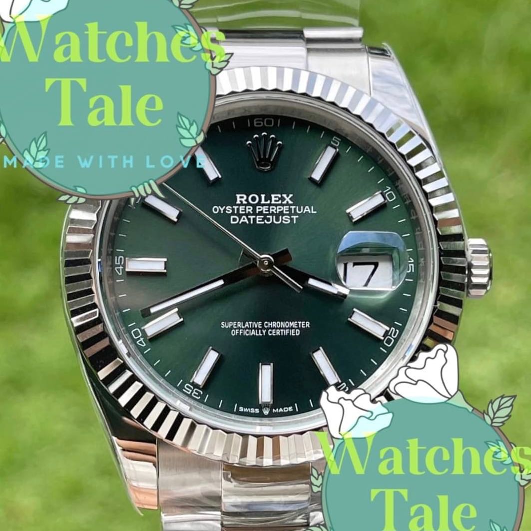 Rolex Datejust 41mm. Mint Green Dial Ref.126334 Oyster Clean