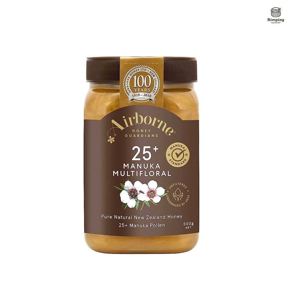น้ำผึ้ง AIRBORNE MANUKA 25+ 500ml.