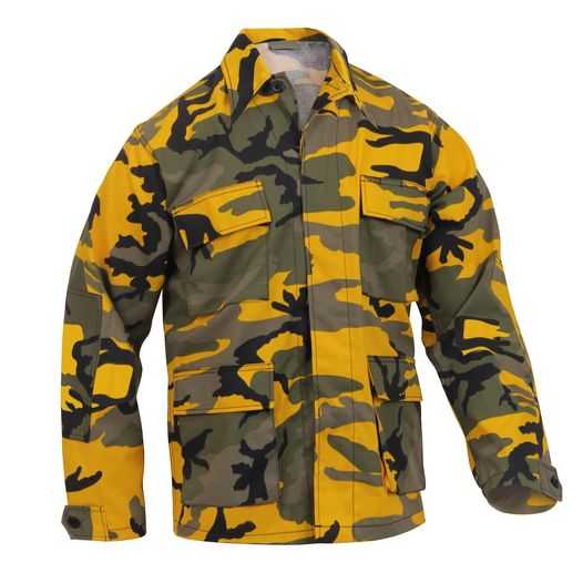 ROTHCO BDU COLOR CAMO SHIRT - STINGER YELLOW CAMO