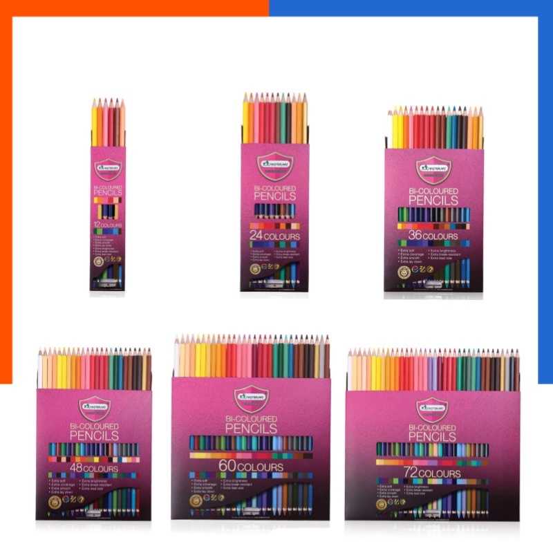 สีไม้ ดินสอสี มาสเตอร์อาร์ต รุ่นพรี่เมี่ยมเกรด MasterArt 12สี 24สี 48สี 60สี 72สี แบบ 1 หัว ดินสอสี