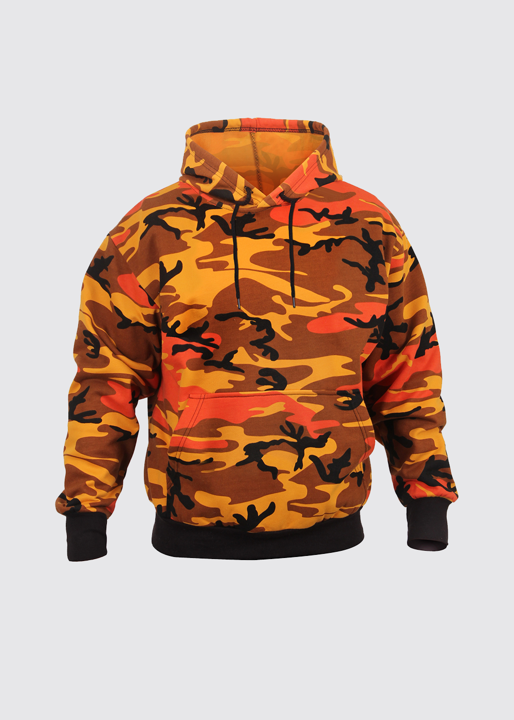 ROTHCO PULLOVER HOODED CAMO SWEATSHIRT - SAVAGE ORANGE CAMO