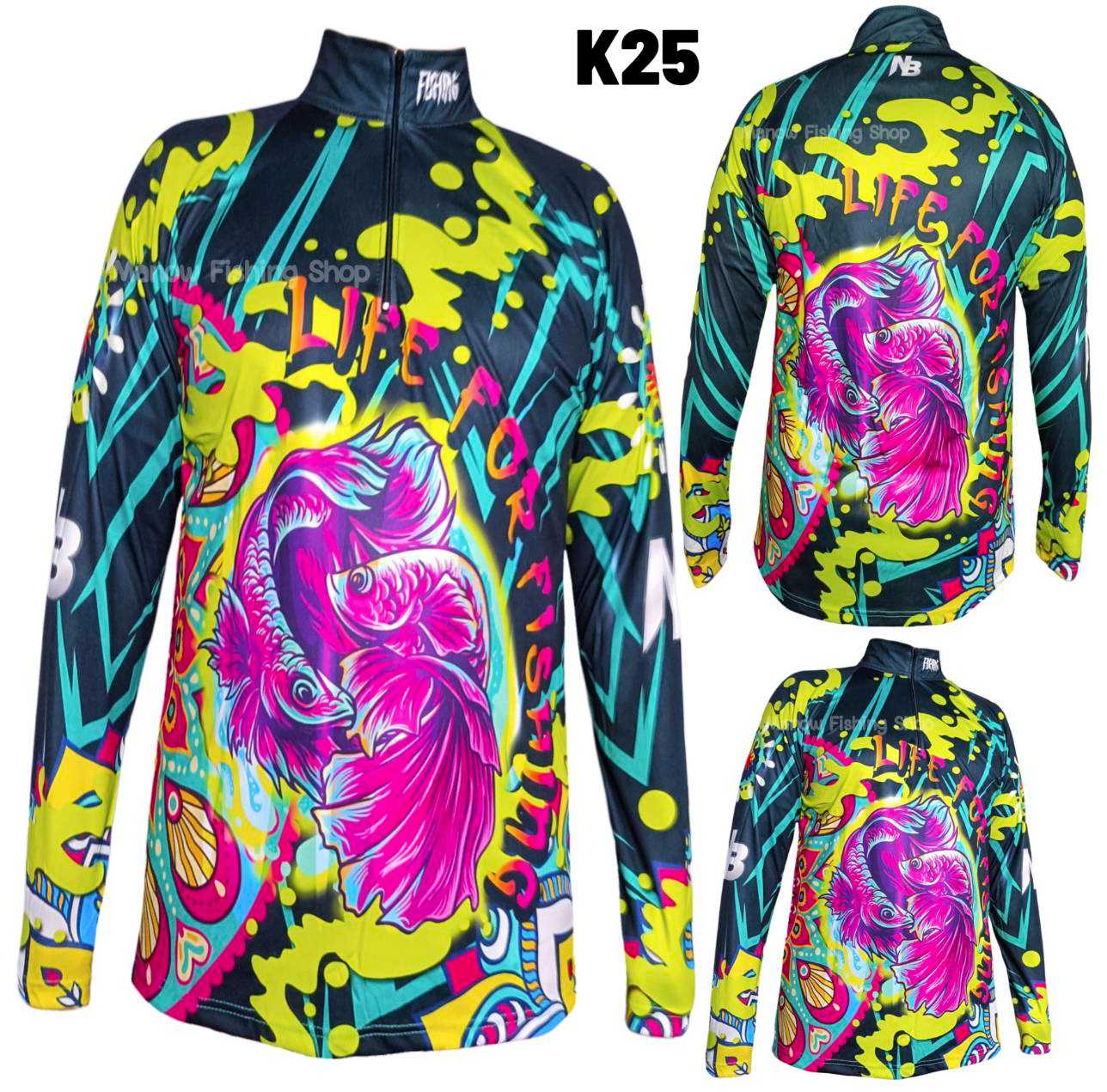 เสื้อใส่เล่นกีฬา / ตกปลา K25 เนื้อผ้า micro Polyester 100%
