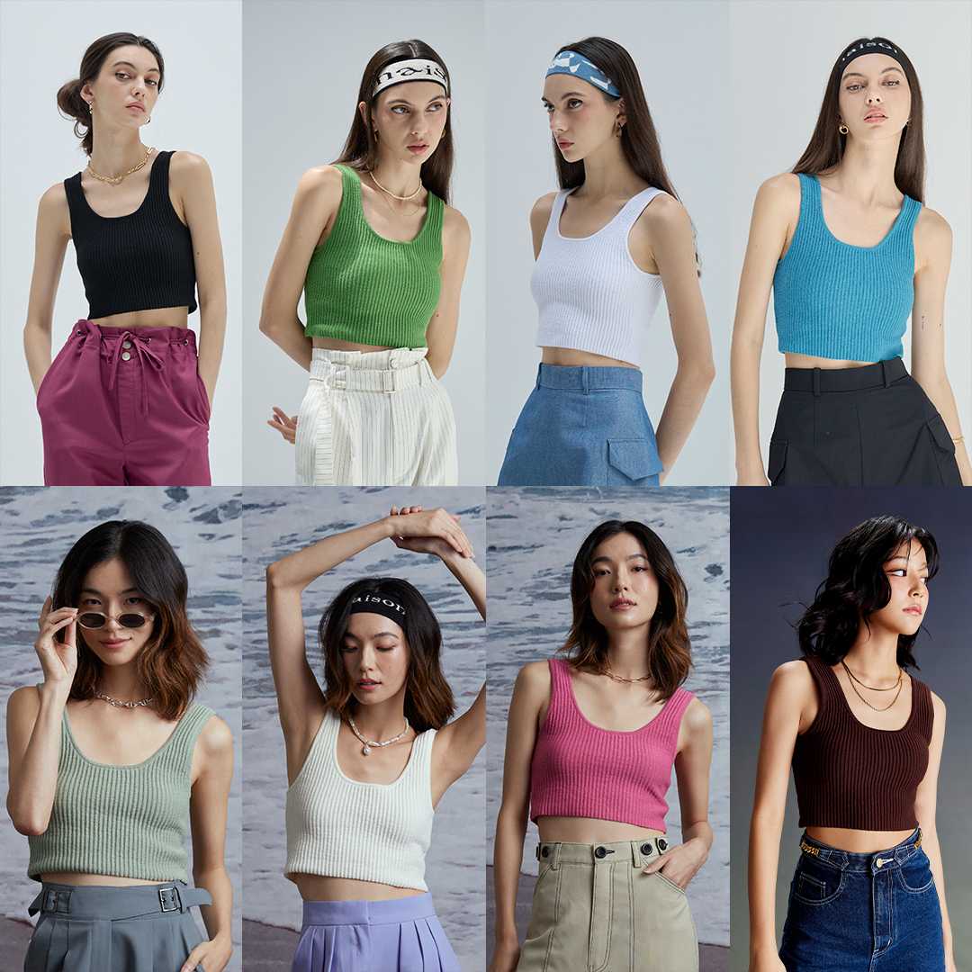 maison KEEPS | Em Cropped Knitted Tank | เสื้อกล้ามครอปไหมพรม | Limited ไม่ผลิตเพิ่ม