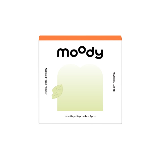 Moody collection Matcha Latte (Matcha Green) | 1 Month ( 0.00 ~ -3.00 ) (2 pcs)