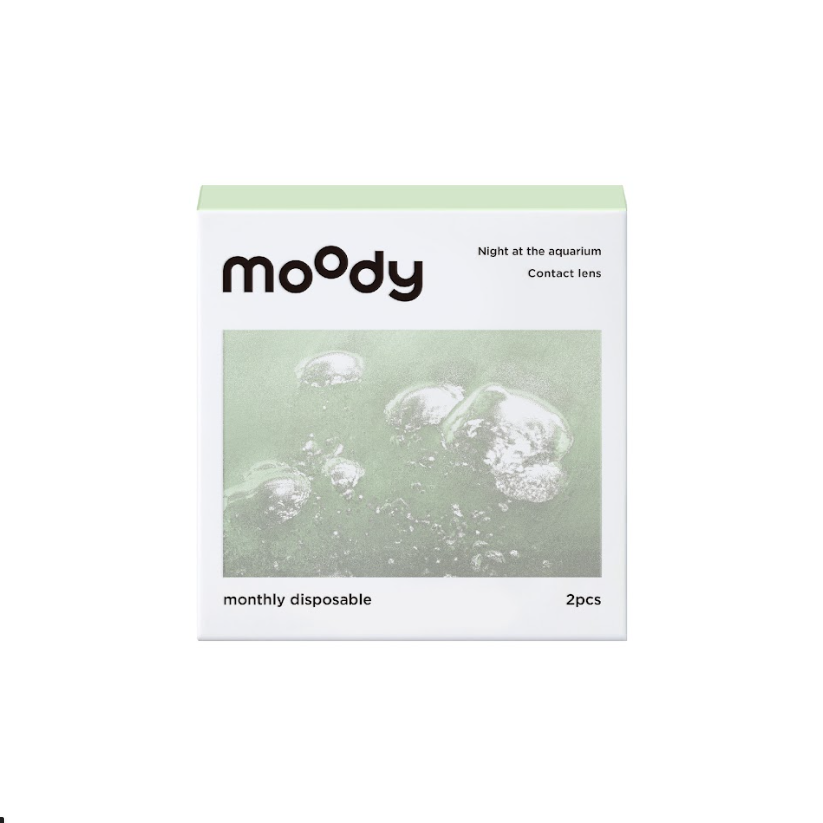 Moody night at the aquarium Floating Bubbles (Bubbly Grey) | 1 Month ( -3.25 ~ -5.50 ) (2 pcs)
