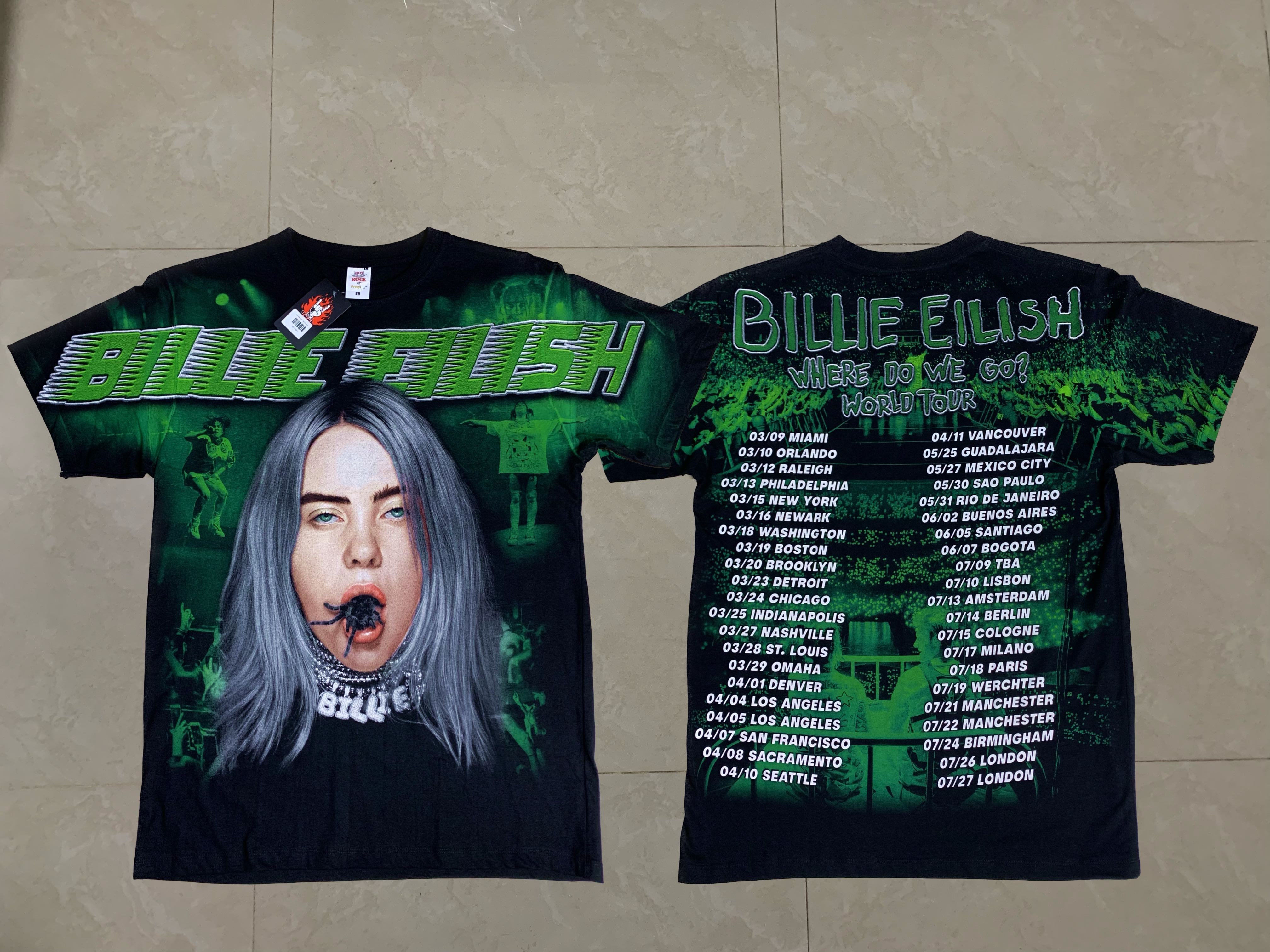 เสื้อศิลปินวินเทจ Billie EilishOVP (Rock yeah)