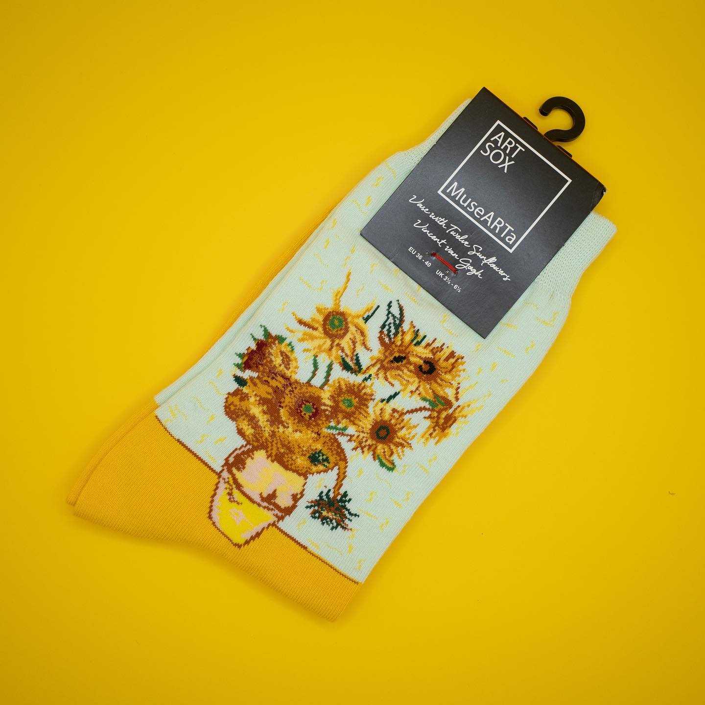 MuseARTa - Vincent van Gogh Vase with Twelve Sunflowers Socks
