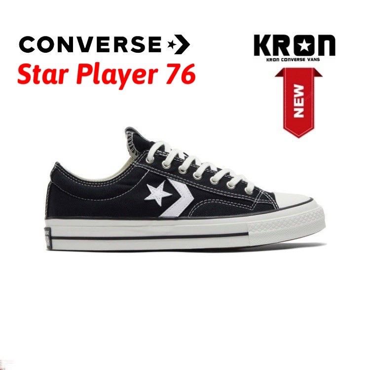 CONVERSE STAR PLAYER 76 PREMIUM CANVAS OX BLACK LINE SHOPPING