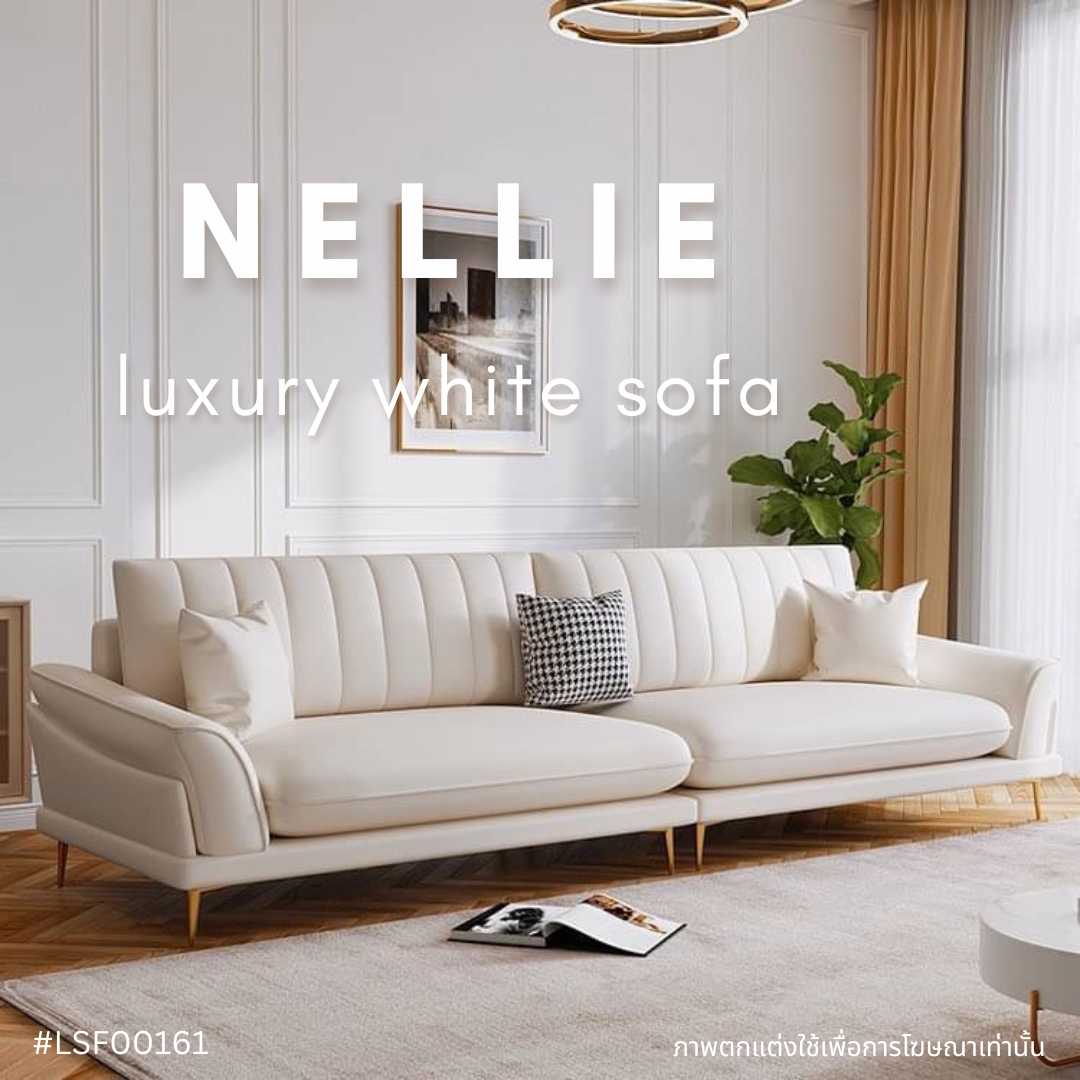 NELLIE luxury white sofa