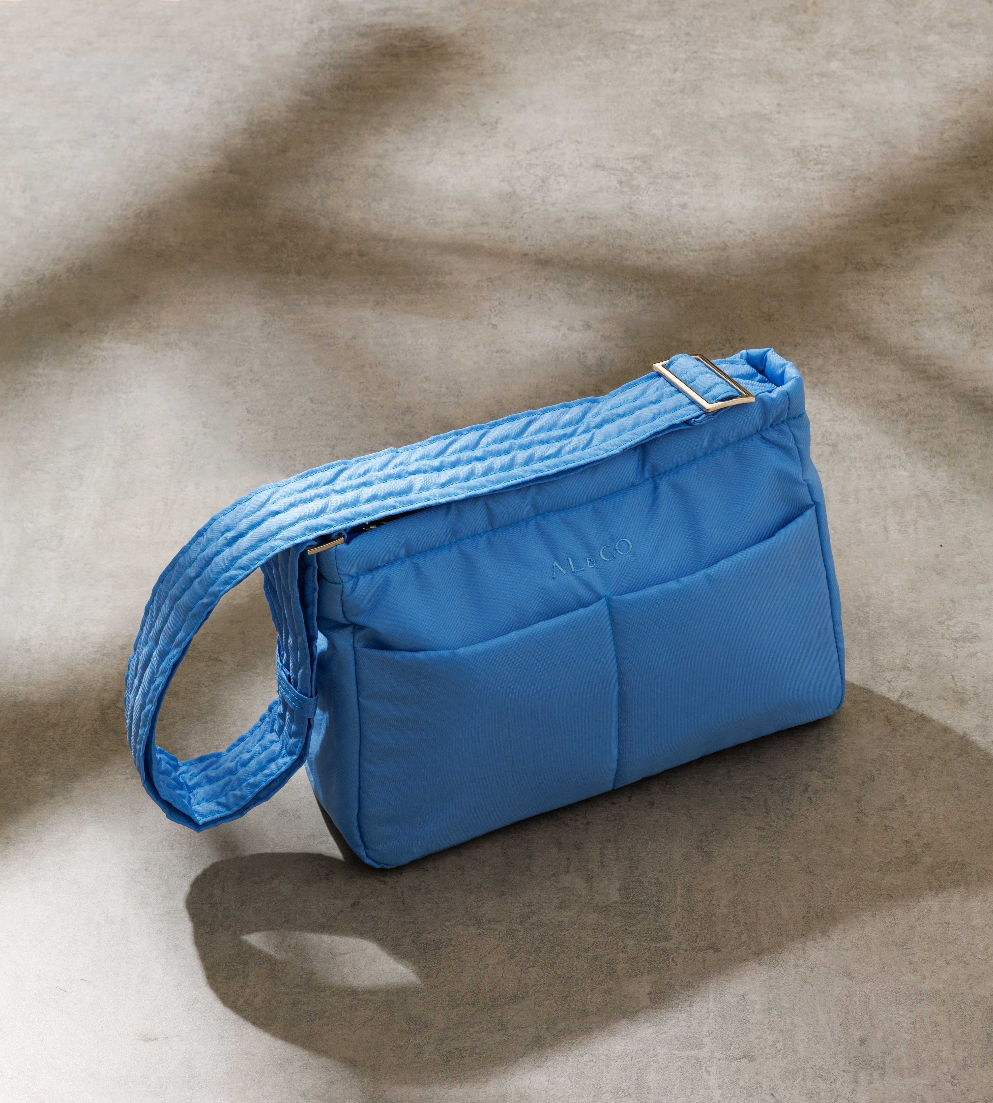 AL&CO | Nelly Nylon Blue กระเป๋าสะพายไนลอนสีฟ้า