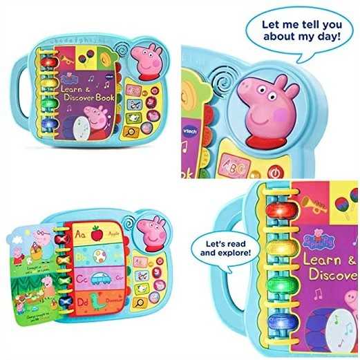 Best Seller 🇺🇸 Vtech Peppa Pig Learn & Discovery Book