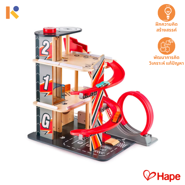 [3 - 5 yrs] Gearhead Stunt Garage - Hape